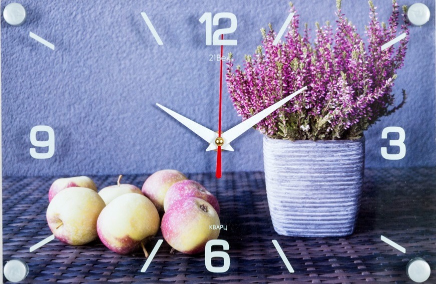 Часы настенные "Яблоки и лаванда" "21Век" 2030-20