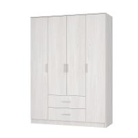 Шкаф Титан 4дв Ясень белый