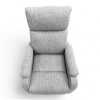 Кресло-реклайнер  YF-S 8025  ткань  белый лен, механич. реклайнер, ручн. управление