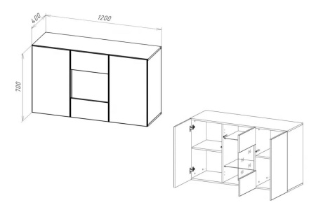 Комод POINT ТИП-1.2