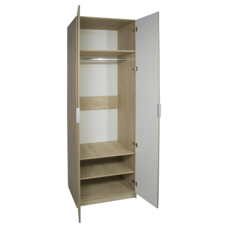 Сен-Дени Шкаф 800 2двери Дуб Эндгрейн/Вижн матовый  Сен-Дени Шкаф 800 2двери Дуб Эндгрейн/Вижн матовый