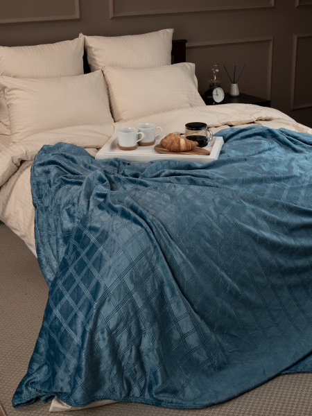 Плед Texrepublic фланель тиснёный 200*220 АРТ.93389 Плед Texrepublic фланель тиснёный 200*220 АРТ.93389