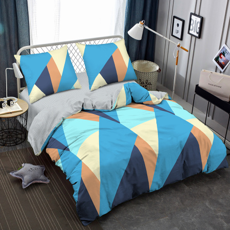 КПБ eco cotton печатный Amore Mio 1,5 спальный 