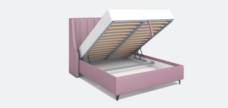 Кровать с подъемным механизмом  Жаклин 160*200  TUTOR LATTE