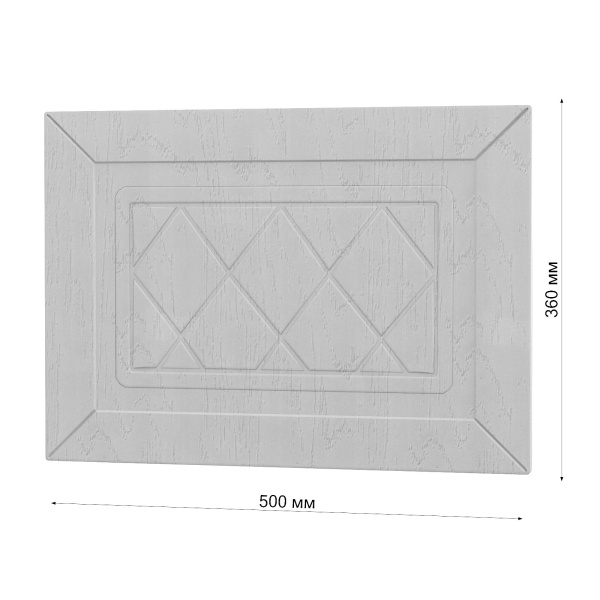 Фасад РОМБ серый h = 360 * 500