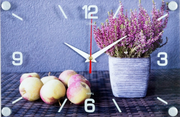 Часы настенные "Яблоки и лаванда" "21Век" 2030-20