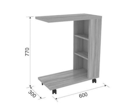 Столик прикроватный Мальта ясень шимо темный