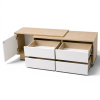 Тумба ТВ ТМ24, 04 дуб сонома/белый глянец