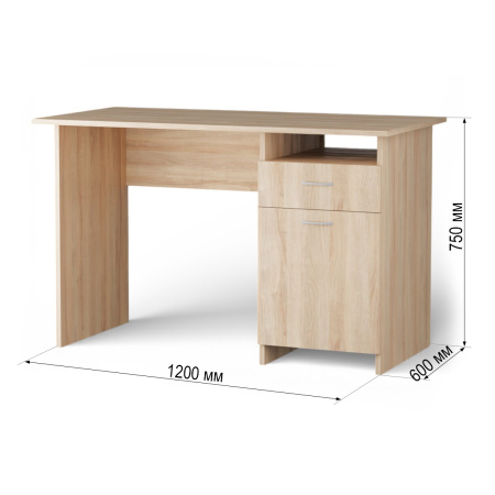 Стол письменный БН-40-01 Дуб сонома