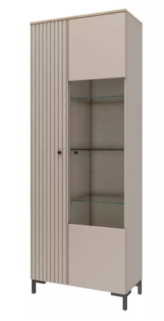 Тоскана 535.10 Шкаф со стеклом Кашемир серый