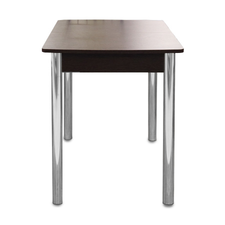 Стол Уют 3 900(+350)*600*750 ДСП венге/опора D50 "труба" хром