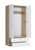 Шкаф ШР 2/1 с ящиками  Лайт белый/корпус дуб сонома