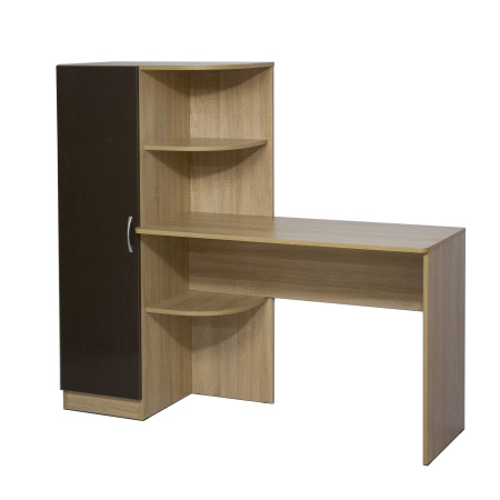 Стол письменный КРИСТИН – 1  Дуб сонома / Мокко  Левый 