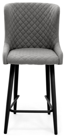 Стул Парма БАРНЫЙ, Т177- графит+нога барная Bh70см 1R38 (черный)