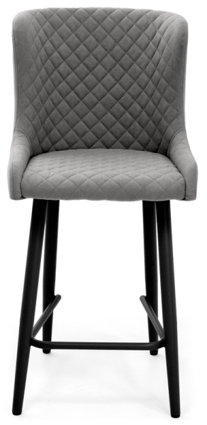 Стул Парма БАРНЫЙ, Т177- графит+нога барная Bh70см 1R38 (черный)