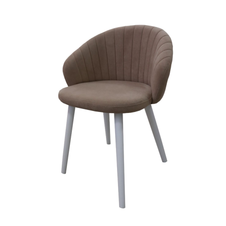 Стул Моне, Т184- кофе с молоком+нога 1R38(белый)