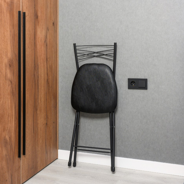 Стул складной Ника1 черный/Черный Гранит