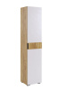 Шкаф Бери 1 дв дуб крафт золотой/белое дерево 
