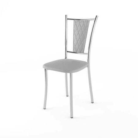 Стул  Марсель ромб Стандарт хром/серый