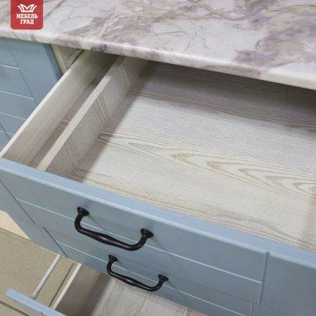 Кухонный гарнитур Сонет сосна лофт/бирюза (столещник, без мойки) 1,8м Кухонный гарнитур Сонет сосна лофт/бирюза (столещник, без мойки) 1,8м