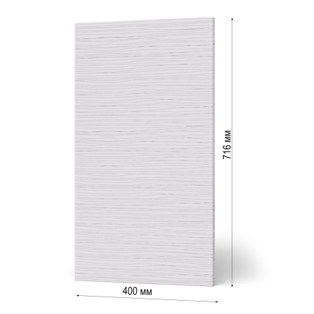 Кухня Новая Фасад Джаз БЕЛЫЙ СТРАЙП 400