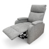 Кресло-реклайнер  YF-S 8025  ткань  белый лен, механич. реклайнер, ручн. управление
