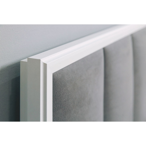 AURELIO 307 Кровать Люкс 1600*2000 +основание Белый/Блеквуд Сатиновый AURELIO 307 Кровать Люкс 1600*2000 +основание Белый/Блеквуд Сатиновый