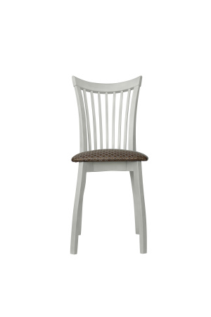 Стул Виктория-М белый патина/серебро