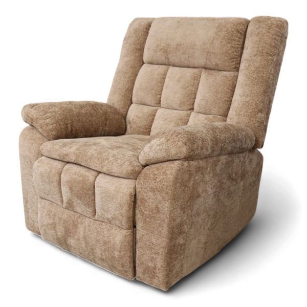 Кресло-реклайнер YF-S 8061, ткань шенил В1130-4, ручн. управление, подв. и вращ.
