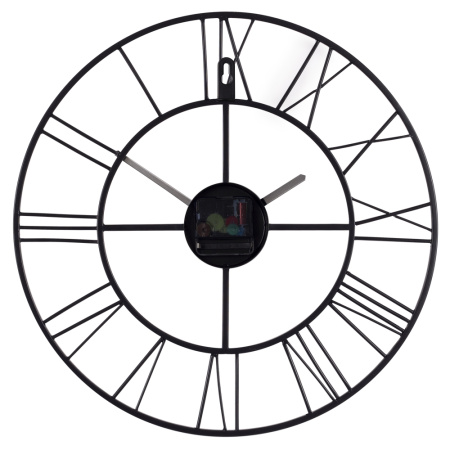 Часы настенные из металла,d=40 см, черн"Лофт" 4022-001