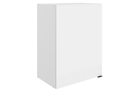 БАРИСТА Шкаф навесной L500 H720 (1 дв.гл ЛЕВЫЙ) (белый/милк матовый) 