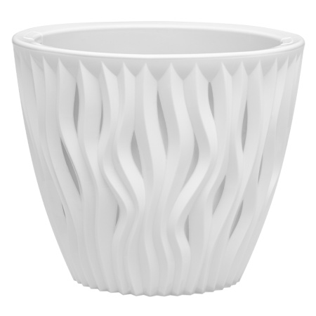 Кашпо "Вдохновение" (5,7л.) Цв. Белый/белый (Арт. КШ-86