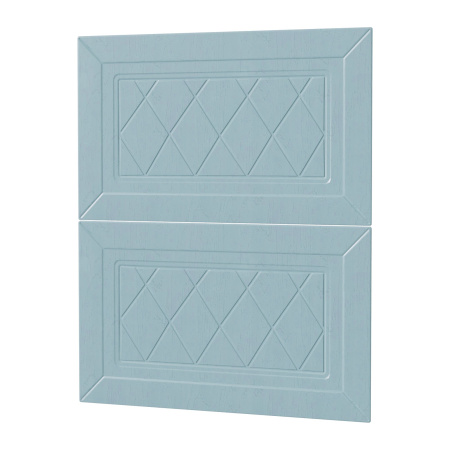 Фасад РОМБ голубой 2 ящика 600