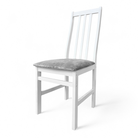 Стул Соло белый/KATANIY 18 (Светло-Грифельный)