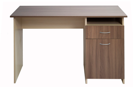 Стол письменный БН-40-01 дуб млечный/ясень шимо