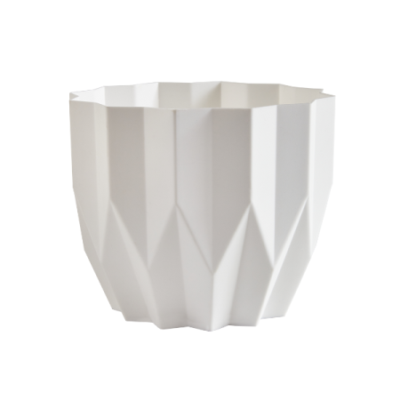 Кашпо "Геометрия" (0,8л.) Цв. Белый (Арт. КШ-4121)