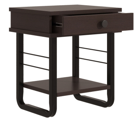 Тумба прикроватная Грета ММД 205 черный/венге Тумба прикроватная Грета ММД 205 черный/венге