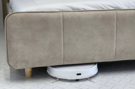 Кровать Грета 1600*2000 с основанием Песок алькантара велюр