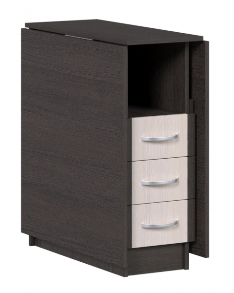 Стол-книжка с ящиками на 300 Венге/венге+бетон пайн