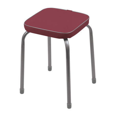 Табурет Фаворит  3/темно-красный