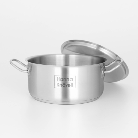 Кастрюля из нерж стали Hanna Knövell с кр, 3 л, d=20 см