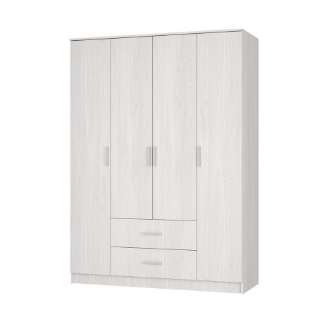 Шкаф Титан 4дв Ясень белый