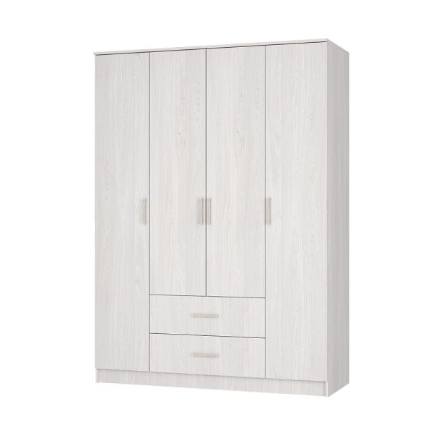 Шкаф Титан 4дв Ясень белый