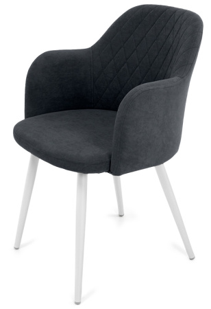 Стул Эспрессо-1, Т177- графит+нога 1R32 (белый)