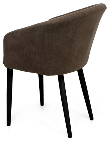 Стул Верона ,Т173- капучино+нога 2R38 (черный)