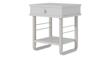 Тумба прикроватная Грета ММД 205 белый/белый