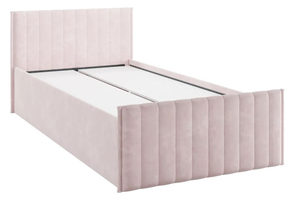 Кровать с ящиками Твикс 90х200 см (нежно-розовый (велюр))