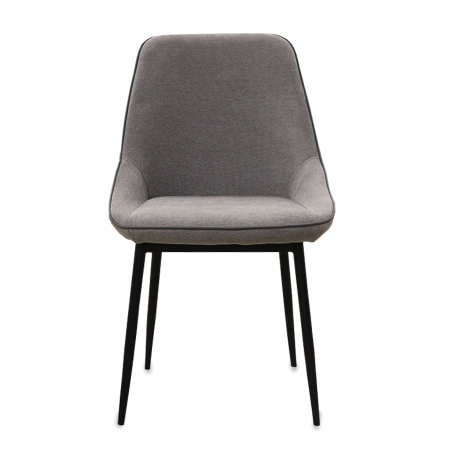 Стул DC-1856 металл черный, ткань ET3012-14 Серый/Langfang Fuyoute