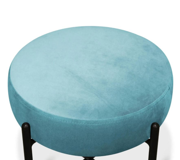 Банкетка Sheffilton SHT- B4 Голубая пастель/Черный муар