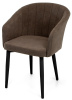 Стул Верона ,Т173- капучино+нога 2R38 (черный)